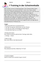 Vorschau - Stundenentwürfe - Lesetraining Wassersport | Leseverständnis Klasse 3 - Seite 3