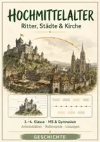 Vorschau - Arbeitsblätter - Hochmittelalter – Infoblätter & Lesetexte zu Rittern, Städten und Kirche Ergänzungsmaterial 3.–4. Klasse MS & Gymnasium Österreich - Deckblatt