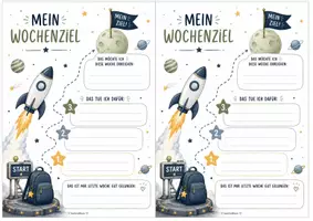 Vorschau - Arbeitsblätter - Wochenziel - Ziele setzen, reflektieren & Schritt für Schritt erreichen - Seite 3