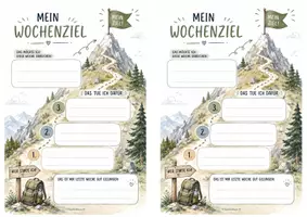 Vorschau - Arbeitsblätter - Wochenziel - Ziele setzen, reflektieren & Schritt für Schritt erreichen - Seite 2