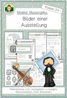 Vorschau - Unterrichtsreihen - Modest Mussorgsky: Bilder einer Ausstellung (Musik Klasse 3-4) - Deckblatt