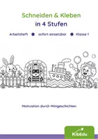 Vorschau - Arbeitsblätter - Schneiden & Kleben – Feinmotorik üben in Klasse 1 - Deckblatt