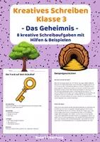 Vorschau - Stundenentwürfe - Kreatives Schreiben Klasse 3 – Das Geheimnis auf dem Schulhof - Deckblatt