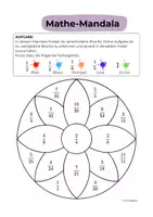 Vorschau - Arbeitsblätter - Mathe - Mandala Bruchrechnung Klasse 6 - Seite 3