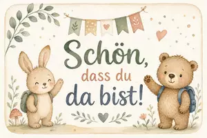 Vorschau - Bildkarten - Willkommenskärtchen Schulstart – Liebe Botschaften für Kinder | GRATIS - Seite 3