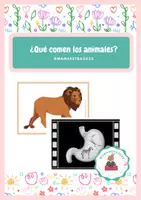 Vista previa - Tarjetas / Manipulativos - Qué comen los animales - Portada