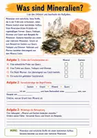 Vorschau - Arbeitsblätter - Gesteine & Mineralien – 4 Arbeitsblätter mit Lösungen | Freebie Klasse 5 - Seite 2