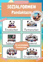 Vorschau - Präsentationen/Tafelbilder - Visualisierungen Sozialformen Pandaklasse - Deckblatt