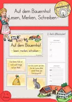 Vorschau - Arbeitsblätter - Lesen-Merken-Schreiben Bauernhof Materialpaket - Seite 1