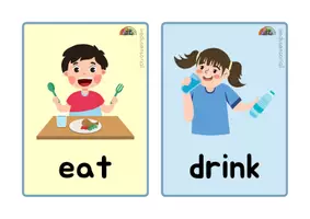 Vista previa - Tarjetas / Manipulativos - Verbs Flashcard (1) - Portada