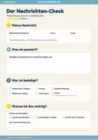 Vorschau - Arbeitsblätter - News-Check Freebie: Nachrichten verstehen (Tagespolitik) - Seite 1