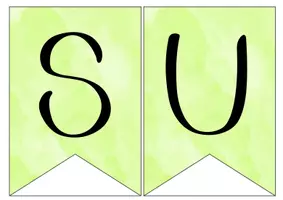 Vorschau - Mal- und Bastelvorlagen - Wimpel - Klassenzimmer - HSU - Seite 2