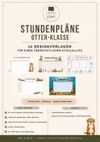 Vorschau - Poster - Stundenplan Otterklasse | 10 Stundenpläne - Deckblatt