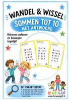 Voorbeeld - Wandel & wissel sommen tot 10 met antwoorden - Voorblad