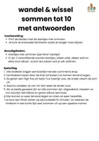 Voorbeeld - Wandel & wissel sommen tot 10 met antwoorden - Pagina 2