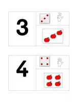 Vorschau - Unterrichtsreihen - Zahlenkarten, Wandkarten, Zahlenraum 1-6 - Seite 1