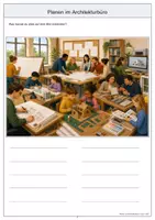 Vorschau - Arbeitsblätter - Architekturbüro Wimmelbild-Lernheft Grundschule DaZ/DaF mit Lösungen - Seite 3