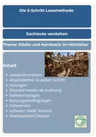 Vorschau - Unterrichtsreihen - 5-Schritt-Lesemethode Mittelalter Städte Handwerk differentiert Klasse 4-6 - Seite 2