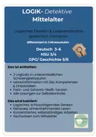 Vorschau - Arbeitsblätter - Logical Logisches Denken Mittelalter Klasse 3-6 Ritter Burgen - Seite 1