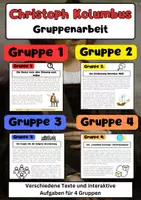 Vorschau - Arbeitsblätter - Christoph Kolumbus & Entdeckung Amerikas Gruppenarbeit - Deckblatt