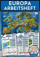 Vorschau - Arbeitsblätter - Europa - Arbeitsheft zu Naturräumen, Klima, Landwirtschaft & Tourismus mit Lösungen - Erdkunde Klasse 7/8 - Deckblatt
