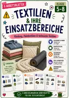 Vorschau - Arbeitsblätter - Textilien & ihre Einsatzgebiete Klasse 5–8 | Kleidung, Heimtextilien & technische Textilien - Deckblatt
