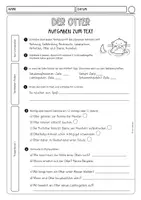 Vorschau - Arbeitsblätter - Lesetext mit Fragen zum Text (Sachtext Otter) - Seite 3