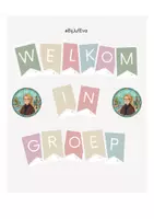 Voorbeeld - Vlaggenlijn welkom in groep - Voorblad