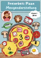 Vorschau - Spiele - Mengenverständnis Zahldarstellung Pizza ZR 10 (Freiarbeit) - Deckblatt