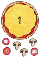 Vorschau - Spiele - Mengenverständnis Zahldarstellung Pizza ZR 10 (Freiarbeit) - Seite 3