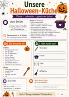 Vorschau - Stundenentwürfe - Halloween - Arbeitsplan Kochen - eigenes Rezept - Kürbisnudeln - Seite 1