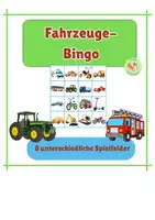 Vorschau - Spiele - Sprachförderung: Fahrzeuge Bingo - Seite 2