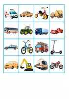 Vorschau - Spiele - Sprachförderung: Fahrzeuge Bingo - Seite 3