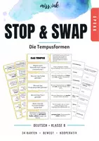 Vorschau - Spiele - Stop & Swap - Tempusformen üben - Deckblatt