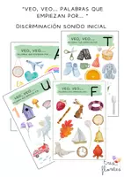 Vista previa - Tarjetas / Manipulativos - CONCIENCIA FONOLÓGICA. VEO, VEO..PALABRAS QUE EMPIEZAN POR... - Portada