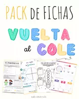 Vista previa - Hojas de trabajo - 🏫 PACK de fichas VUELTA AL COLE - Portada
