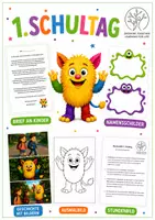 Vorschau - Stundenentwürfe - Das Mutmonster - Materialien für den 1. Schultag - Deckblatt