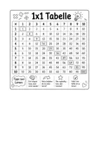 Vorschau - Fördermaterial/Inklusion - 1x1 Tabelle Hilfsmittel - Seite 1