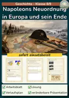 Vorschau - Stundenentwürfe - Napoleon Neuordnung und sein Ende - Deckblatt