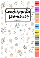 Vista previa - Para docentes: organización, planificación y formación - Plantilla para goodnotes de un cuaderno de reuniones con pestañas y apartados - página 1