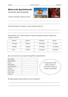 Vorschau - Arbeitsblätter - Meine erste Spanischstunde – Arbeitsblätter - Seite 1