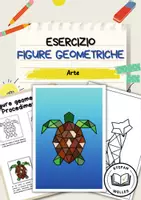 anteprima - Materiale per pittura e bricolage - Figure geometriche - Esercizi - Arte - Pagina di copertina