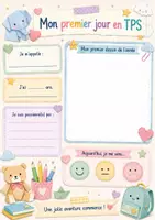 Aperçu - Feuilles d'exercices - Mon premier jour d’école – TPS, PS, MS, GS & CP | Fiches souvenir de rentrée – Gratuit - Page de couverture