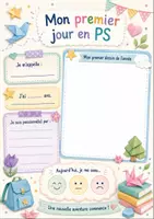Aperçu - Feuilles d'exercices - Mon premier jour d’école – TPS, PS, MS, GS & CP | Fiches souvenir de rentrée – Gratuit - Page 1