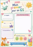 Aperçu - Feuilles d'exercices - Mon premier jour d’école – TPS, PS, MS, GS & CP | Fiches souvenir de rentrée – Gratuit - Page 3