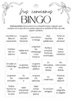 Vista previa - Unidades / Secuencias / Situaciones de Aprendizaje - Bingo Nos conocemos - Portada