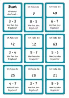 Vorschau - Spiele - Ich habe – Wer hat? | Kleines Einmaleins | Mathe-Spiel Klasse 3–4 - Seite 2