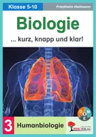 Vorschau - Unterrichtsreihen - Biologie Humanbiologie | Klasse 5-10 Sekundarstufe | Genetik, Immunbiologie Neurobiologie | Skelett, Organe, Blutkreislauf, Sexualkunde, Vererbung, Ernährung | differenzierte Arbeitsblätter mit Lösungen - Deckblatt
