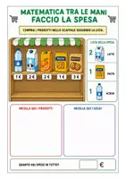 anteprima - Materiale di supporto/inclusione - MATEMATICA TRA LE MANI - FACCIO LA SPESA - Pagina 1