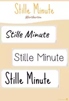 Vorschau - Bildkarten - Wortkarten Stille Minute - Deckblatt